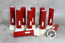 2 x kleine alte DDR Narva Taschenleuchte Taschenlampe 8230 rot wei&szlig;