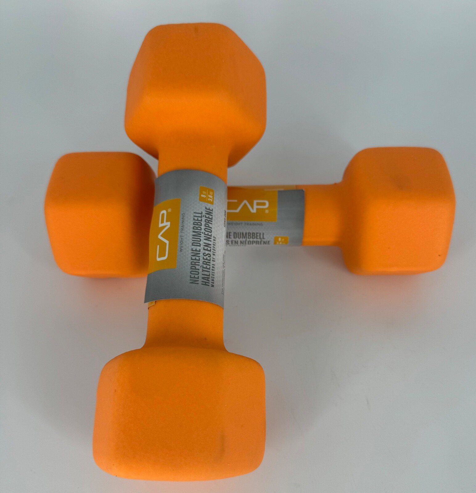 Rubber Coated Cap Barbell Lb 12 Sided Cap Barbell 8lb Dumbbell