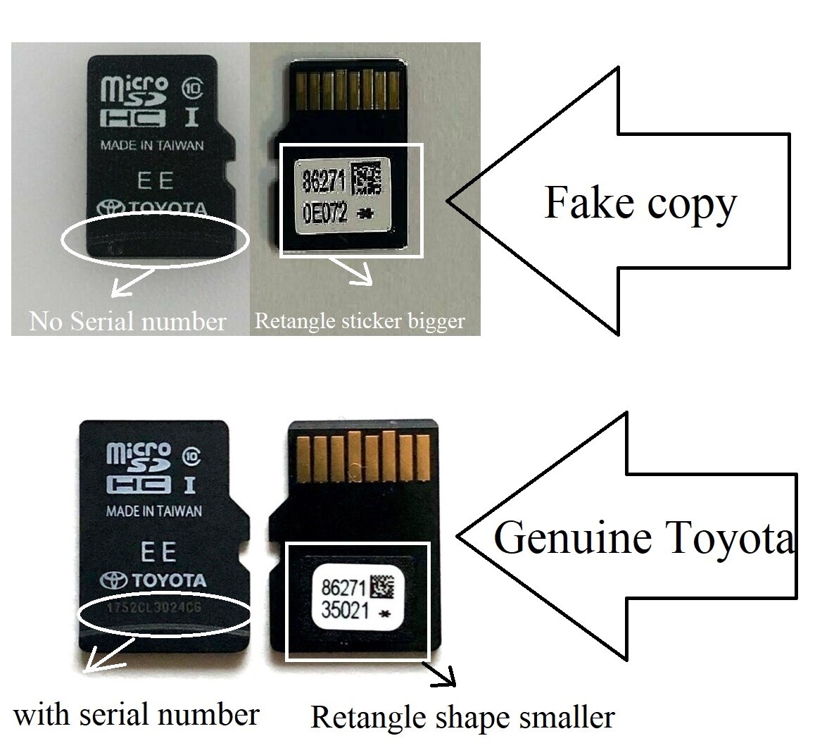 2014-2019 Toyota 4Runner RAV4 Navigation Micro SD Card U.S CAN Map
