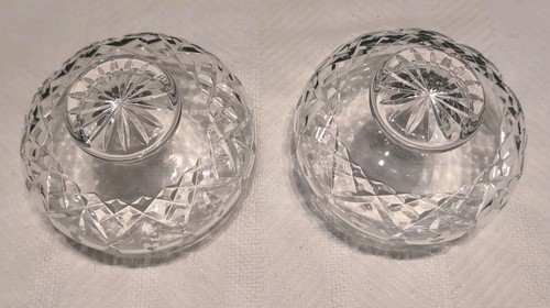 VTG Set of 2 WATERFORD Crystal LISMORE Footed Bowls - Picture 3 of 5