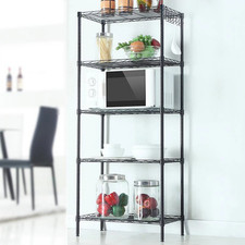 5 Tier Storage Rack Wire Shelving Unit Storage Shelves Metal for Kitchen Laundry