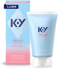 K-Y Jelly Personal Lubricant Water Based Formula Lube for Wetter Sex 4 oz