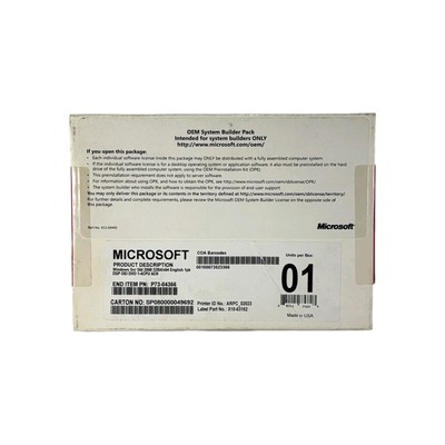 SEALED Microsoft Windows Server Standard 2008 OEM System Builder Pack ~ 5-Client