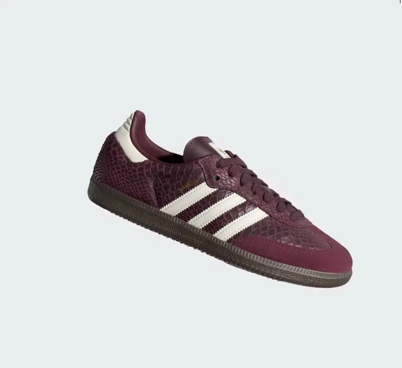 Size 8.5 - adidas Samba OG Maroon Cream White Gold W for sale