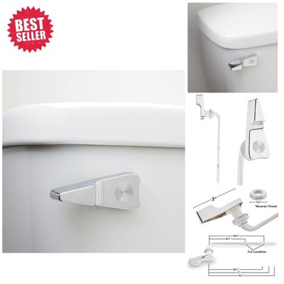 Durable Straight Arm Flush Lever for American Standard Toilets in Chrome Finish