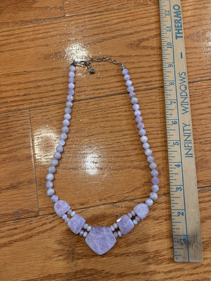 Jay King DTR Mine Finds Lavender Kunzite Necklace – 925 Sterling Silver - Image 2 of 4