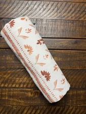 Pottery Barn Terracotta Embroidered Cotton Table Throw - 50x50" New! Read