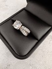 Robbins Brothers Engagement Ring size 8 | .66ct Real Diamond Sides - CZ Center — photo 7