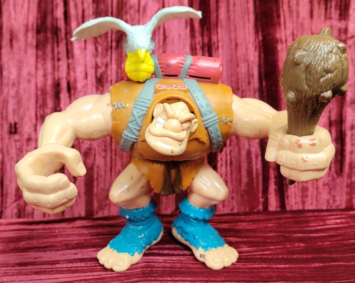 Vintage Fisher Price Giant Ogre CLUB + Action Figure Great