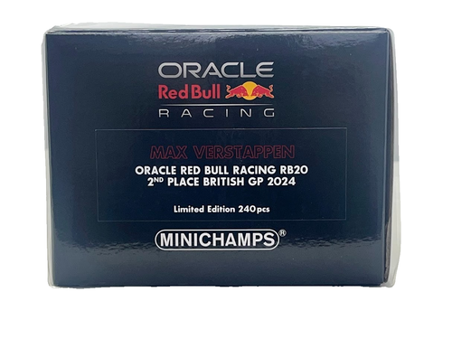 #1 Max Verstappen Red Bull RB20 2nd British GP 2024 Model F1 1/18 Minichamps - Picture 16 of 17