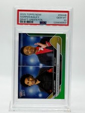 2025 Topps Now Draft - Green Foil DYLAN HARPER / ACE BAILEY (#'d / 99) PSA 10