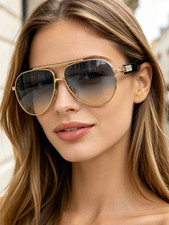 Gucci Unisex Aviator Sunglasses GG1677S Size 60  14-145 