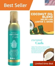 Locking + Coconut Curls 7.9 oz Mousse for Frizz Control & Curl Enhancement