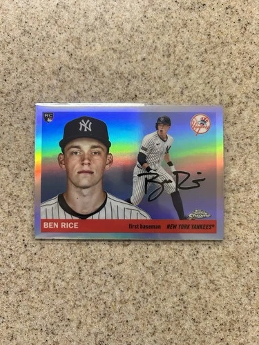 2025 Topps Chrome Platinum Ben Rice Refractor RC New York Yankees #311