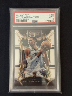 2023 Select White Prizm Mezzanine Level Victor Wembanyama /149 PSA 9 Rookie RC