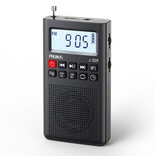 2025 J-329 Mini Portable Pocket AM FM Radio Rechargeable Battery Operated MP3...