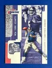 2001 Fleer Game Time Football Kerry Collins New York Giants #58