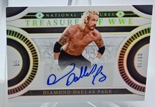 Diamond Dallas Page 2024 Panini National Treasures WWE Holo Gold Auto 09/10