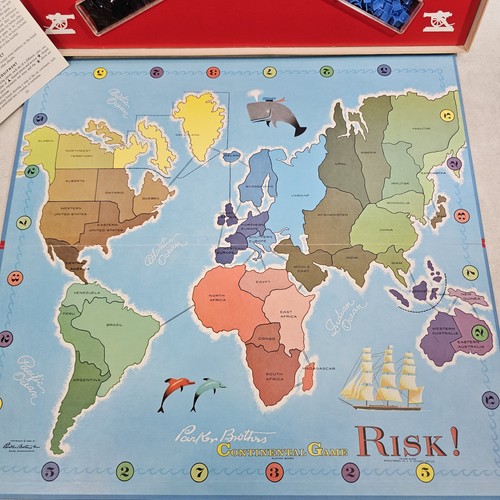 Vintage Risiko Parker Brothers 1968 Brettspiel komplett gebraucht - Bild 7 von 24