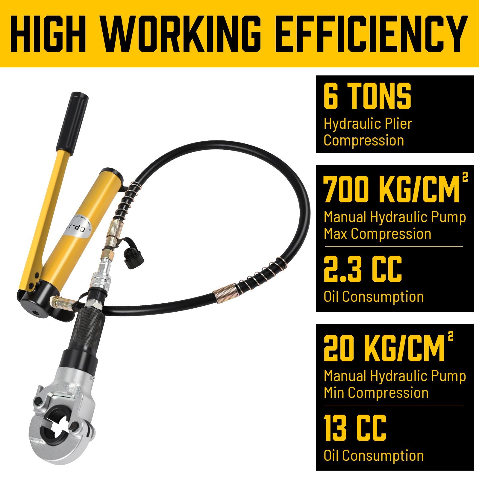 6T Hydraulische Presszange für Verbundrohr & Fittings V TH Profile Crimp 16-32mm