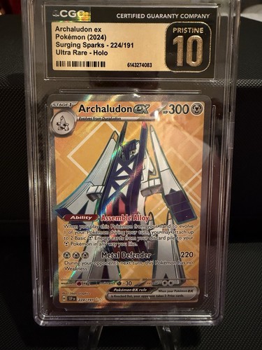Pokemon Archaludon ex 224/191 Ultra Rare Full Art Surging Sparks CGC 10 PRISTINE