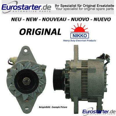 Lichtmaschine 15A Neu Original Nikko 600-821-3850 für Komatsu Isuzu 4D95 6D95