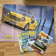 Mini World Magazines Bundle and Large 33" x 23" Poster  Of  The  1995 MINI 