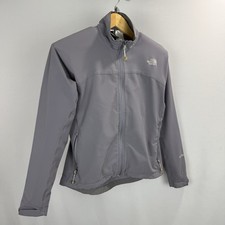 The North Face Apex Full-Zip Jacket Womens Small Gray Soft-Shell Lightweight