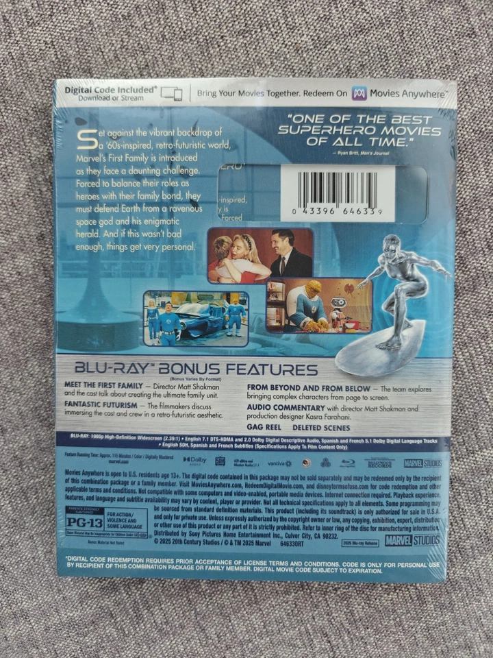 FANTASTIC 4 First Steps (U.S. Blu-ray + Digital w/ EXCLUSIVE POP-UP PACKAGING) - Image 3 of 4