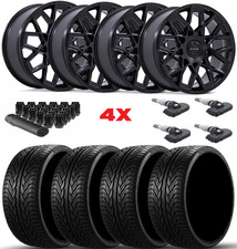FITS LINCOLN NAVIGATOR 24 MATTE BLACK WHEELS TIRES F-150 NEW LEXANI SET PACKAGE