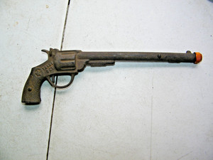 ANTIQUE 1930 HUBLEY YANKI BOY TOY CAP GUN 10 3/8" CAST IRON STAR