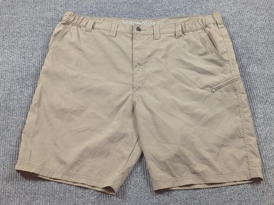 Wrangler Shorts Mens 46 Beige ATG Performance Zip Cargo Outdoor Hike