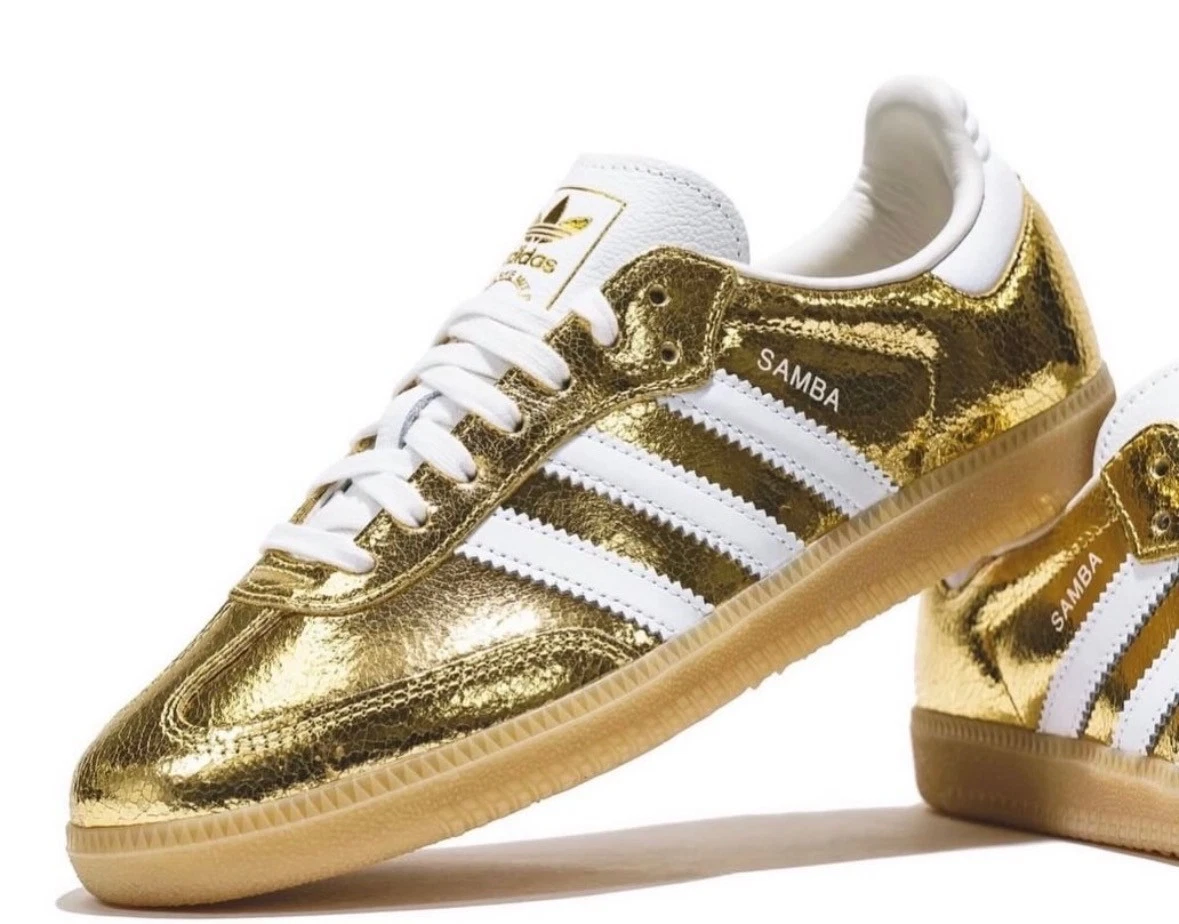 adidas gazelle silver green womens Adidas Purechill Slides in White / Gold Metallic – Oneness Boutique main image 0