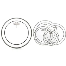 Remo Pinstripe Clear 5-piece Tom Drumhead Bundle