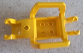 LEGO DUPLO - YELLOW TRACKLESS SCRAPER - 10813 - VINTAGE - USED