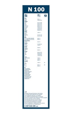 BOSCH 3 397 018 199 Wischblatt für BOVA,IRISBUS,IVECO,KING LONG,MAN,MAZ,MERCEDES