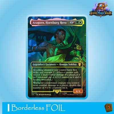 Aragorn, Hornburg Hero | Foil | Magic MTG | Lord of the Rings | NM | EN | Mythic