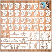 Reusable Face Paint Stencils, face46, Halloween, Body, Facial Templates, Art