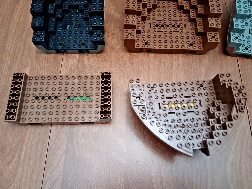 LEGO 6x Lote Marrón Gris Barco Casco Arco y Estrella 6271, 6268 Barco Pirata Piezas Foto 2 de 4