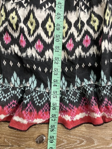 Billabong Brighter Than Black And Beige Print Tiered Maxi Dress Rayon Sz Small - Picture 9 of 10