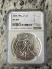 2016 American Silver Eagle NGC MS69