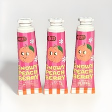 3 Pack ALL NEW Snowy Peach Berry Hand Cream 1 oz Each Bath  Body Works