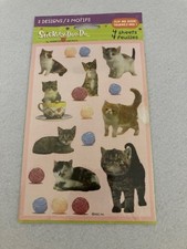 American Greetings - Stickety-Doo-Da - Cat Theme Stickers - 4 Sheets
