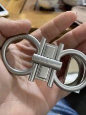 Salvatore Ferragamo silver Belt Buckle copper for 35mm leather strap