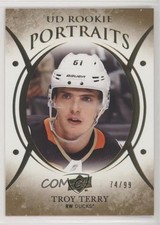 2018-19 Upper Deck UD Portraits Rookies Gold Foil 74/99 Troy Terry #P-58 6kx