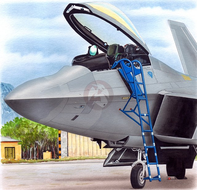 Plus Model 1/48 Ladder for Lockheed Martin F-22 Raptor US Jet