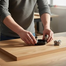 Self-Centering Dowel Jig High Precision Wood Doweling Hole Jig Interchangeable