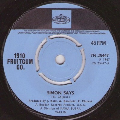 1910 Fruitgum Company - Simon Says (7'', Single, Pus)