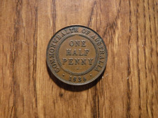 AUSTRALIA HALF PENNY 1936 COIN (974)