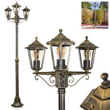 HOFSTEIN Lampada da vialetto rivale candelabro in metallo/vetro colore oro-marrone/chiaro